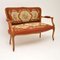 Antique French Needlepoint 2-Seat Salon Sofa, Image 1