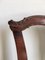 Silla de escritorio antigua de caoba tallada, Imagen 4
