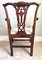 Antique Carved Mahogany Desk Chair 9
