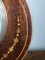 Reloj de pie eduardiano antiguo de caoba con incrustaciones, Imagen 3