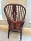 Large Victorian Antique Hoop Back Broad Arm Chair 17