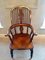 Large Victorian Antique Hoop Back Broad Arm Chair 11