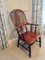 Large Victorian Antique Hoop Back Broad Arm Chair, Image 2