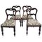 Antique William IV Carved Rosewood Dining Chairs, Set of 2, Image 1