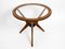 Italian Walnut & Glass Side Table, 1950s, Image 6