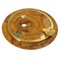 Italian Stoneware Ashtray with Brass Leaf, 1960s 1