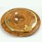 Italian Stoneware Ashtray with Brass Leaf, 1960s 5