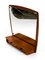 Dänischer Teak Wandspiegel mit Ablage und Schubladen, 1960er 5