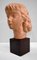 Buste de Jeune Fille Art Déco en Terracotta par JC Guéro, Début 20ème Siècle 16