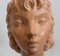 Art Deco Terracotta Bust of a Young Girl by J.C. Guéro, Early 20th Century, Image 5