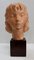 Art Deco Terracotta Bust of a Young Girl by J.C. Guéro, Early 20th Century 1