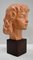 Art Deco Terracotta Bust of a Young Girl by J.C. Guéro, Early 20th Century 9