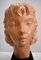 Art Deco Terracotta Bust of a Young Girl by J.C. Guéro, Early 20th Century, Image 4
