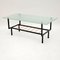 Vintage French Glass & Steel Coffee Table, 1960s 2