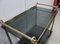 Rolling Brass & Smoked Glass Trolley, 1970s, Image 5