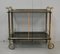 Rolling Brass & Smoked Glass Trolley, 1970s, Image 20