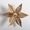 Willy Daro Style Brass Flower Sconce from Massive Lighting, 1970s 6