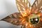Willy Daro Style Brass Flower Sconce from Massive Lighting, 1970s 5