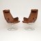 Vintage Leather Jetson Swivel Chairs by Bruno Mathsson, 1960s, Set of 2 2