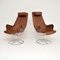 Vintage Leather Jetson Swivel Chairs by Bruno Mathsson, 1960s, Set of 2, Image 1