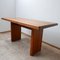 Mid-Century French Elm T14 Dining Table by Pierre Chapo 1