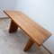 Mid-Century French Elm T14 Dining Table by Pierre Chapo 3