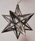 Lámpara de techo vintage en forma de estrella de plata, Imagen 7