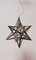 Lámpara de techo vintage en forma de estrella de plata, Imagen 8