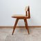 Mid-Century Wood & Cane Desk Chair by Roger Landault 4