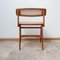 Mid-Century Wood & Cane Desk Chair by Roger Landault, Image 6