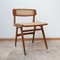 Mid-Century Wood & Cane Desk Chair by Roger Landault 7