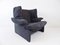 Black & Grey Portovenere Lounge Chair by Vico Magistretti for Cassina, 1980s 3