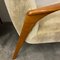 Sand-Colored Velvet Lounge Chairs, 1950s, Set of 2, Image 7