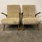 Fauteuils en Velours Couleur Sable, 1950s, Set de 2 6