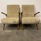 Sand-Colored Velvet Lounge Chairs, 1950s, Set of 2 6