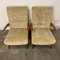 Sand-Colored Velvet Lounge Chairs, 1950s, Set of 2 5