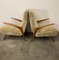 Sand-Colored Velvet Lounge Chairs, 1950s, Set of 2, Image 1