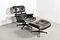 Lounge Chair with Ottoman by Charles and Ray Eames for Herman Miller, 1970s, Set of 2, Image 2