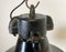 Industrial Black Enamel Pendant Lamp with Cast Iron Top from Elektrosvit, 1970s 6