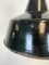 Industrial Black Enamel Pendant Lamp with Cast Iron Top from Elektrosvit, 1970s, Image 7