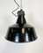 Industrial Black Enamel Pendant Lamp with Cast Iron Top from Elektrosvit, 1970s 2