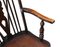 Antiker viktorianischer Windsor Beistellstuhl aus Esche & Ulmenholz mit Rädern, 1900er 3