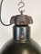 Bauhaus Industrial Black Enamel Pendant Lamp, 1950s 3