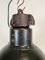 Bauhaus Industrial Black Enamel Pendant Lamp, 1950s 8