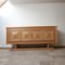 Französische Mid-Century Blonde Credenza 1