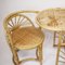 Bamboo and Rattan Table & Chairs Set, 1970s 2