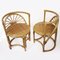 Bamboo and Rattan Table & Chairs Set, 1970s 9