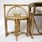 Juego de mesa y sillas de bambú y ratán, años 70, Imagen 5