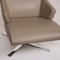 Fauteuil Vert Olive et Cuir Marron de Ligne Roset 3