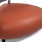 Pallone Leather Armchair with Orange Fabric from Leolux 3